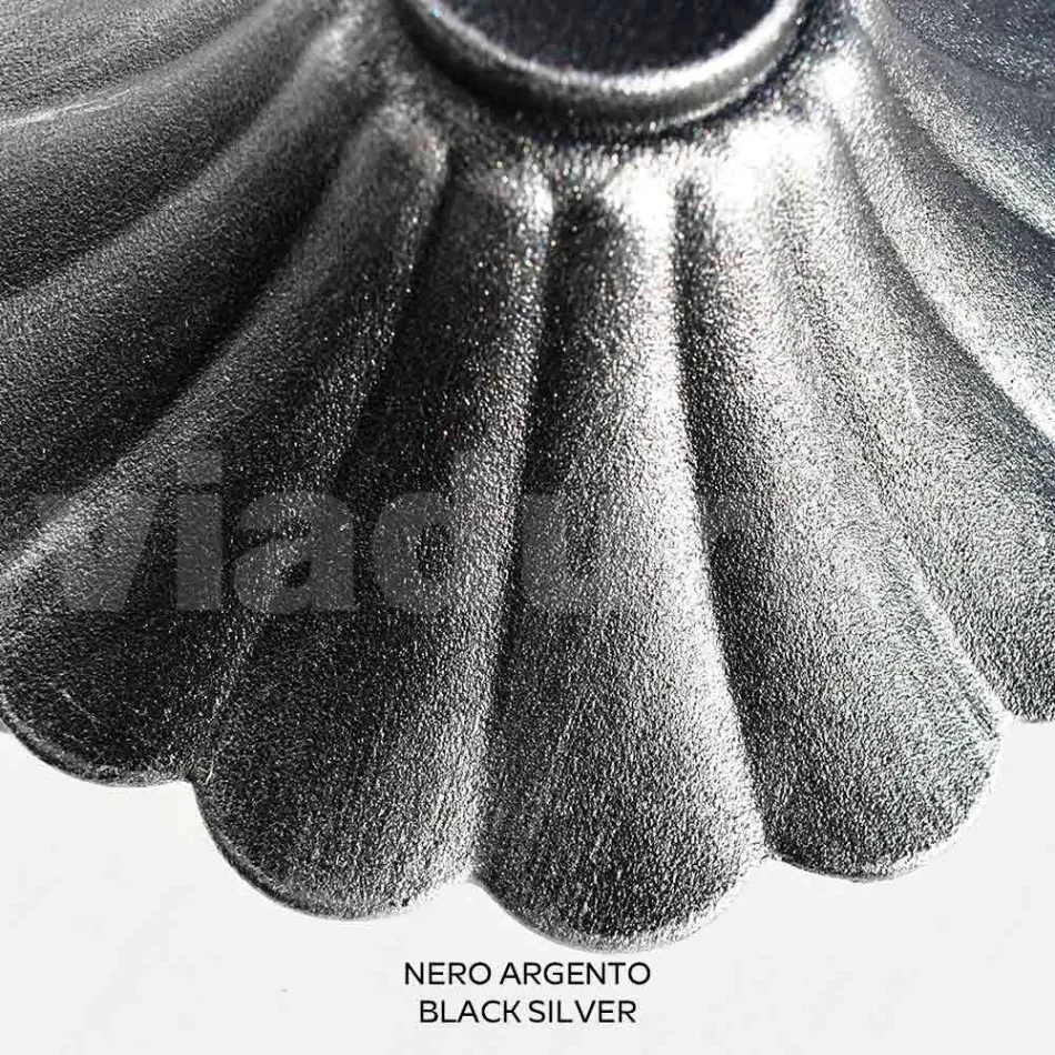 Stâlp de exterior 212 cm din acril negru și aluminiu Made in Italy - Trovanero Viadurini