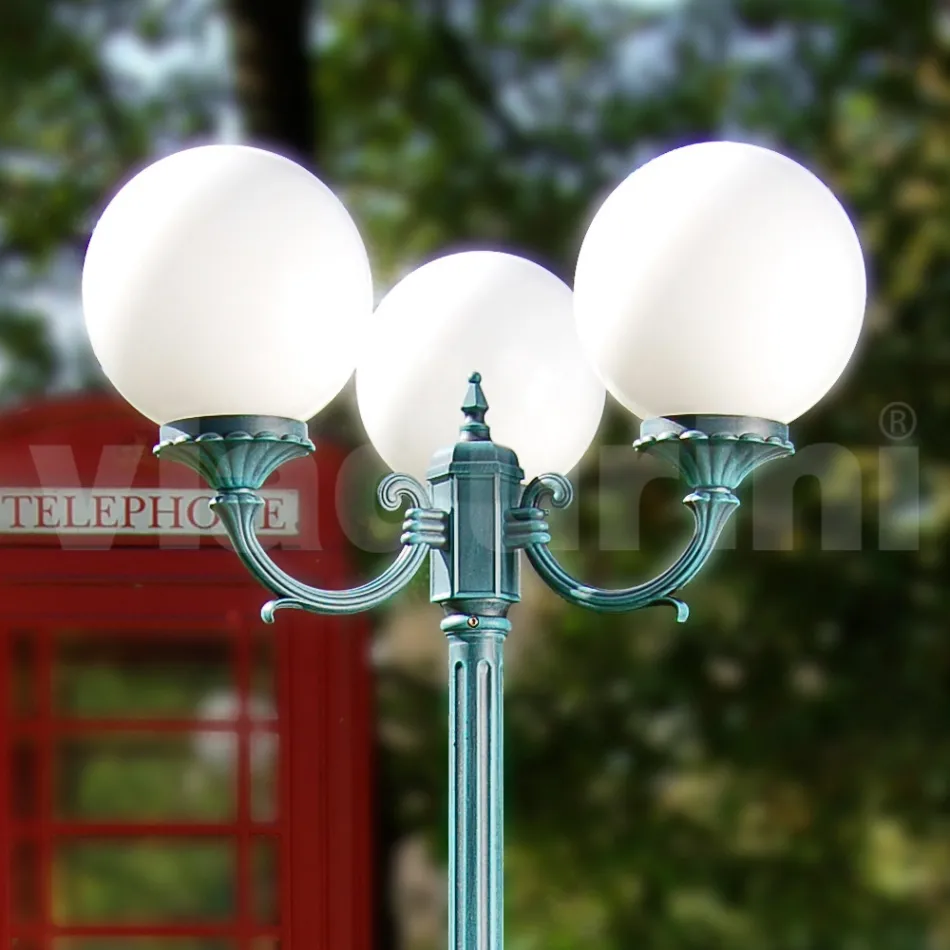 Lampa de exterior 212 cm din acril negru si aluminiu Made in Italy - Trovanero Viadurini