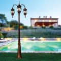 Lampa de exterior cu 3 lumini in stil vintage din aluminiu Made in Italy - Leona