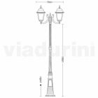 Lampă de iluminat din aluminiu cu două lămpi din Italia, Aquilina Viadurini