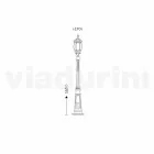 Lampă exterioară cu lumină de aluminiu fabricată în Italia, Anika Viadurini