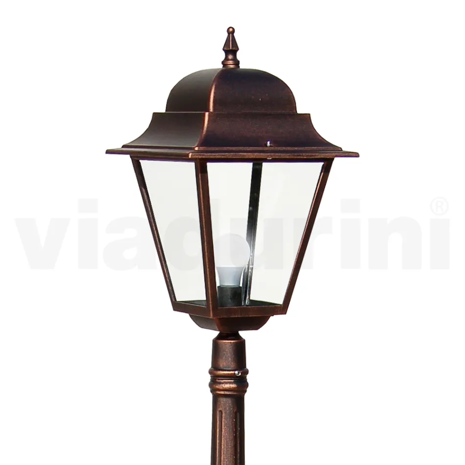 Lampa de exterior cu inaltime de 161 cm din sticla si aluminiu turnat sub presiune - Alchemist Viadurini