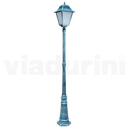 Lampa de exterior cu inaltime de 222 cm din sticla si aluminiu turnat sub presiune - Alchemist Viadurini