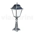 Lampa de exterior cu inaltime de 85 cm din sticla si aluminiu turnat sub presiune - Alchemist Viadurini