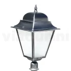 Lampa de exterior cu inaltime de 85 cm din sticla si aluminiu turnat sub presiune - Alchemist Viadurini