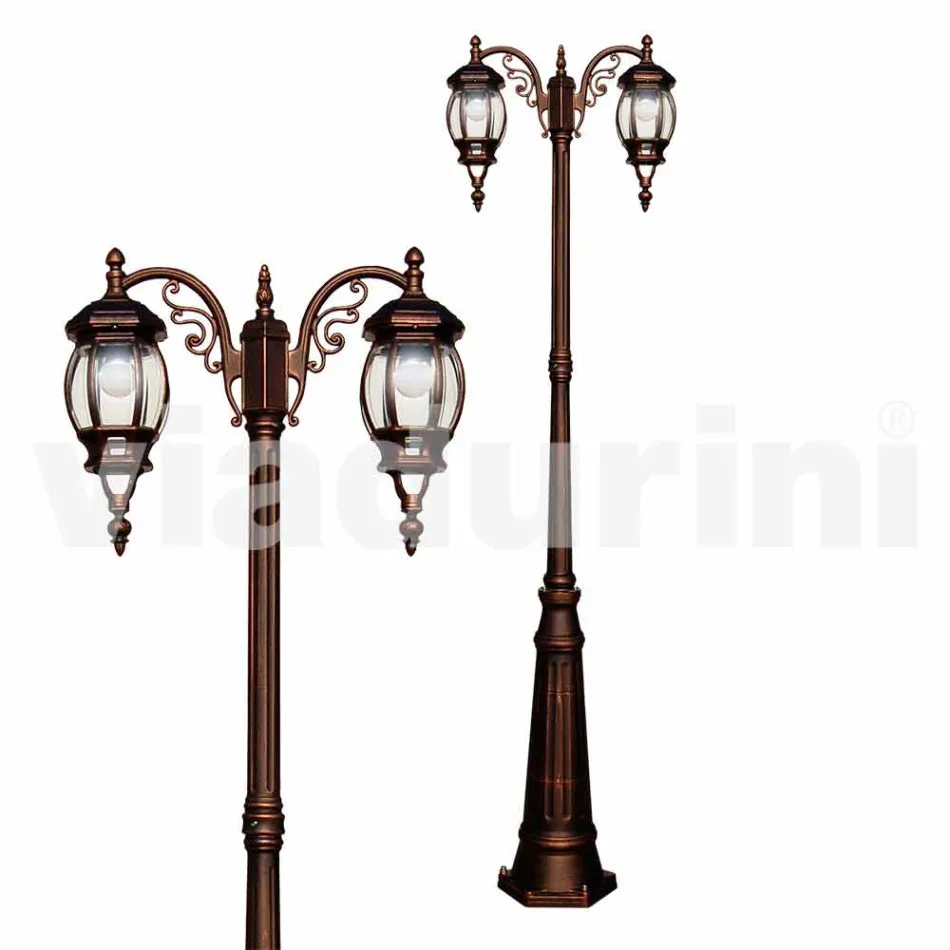 Postul de lampă clasic din aluminiu turnat în Italia, Anika Viadurini