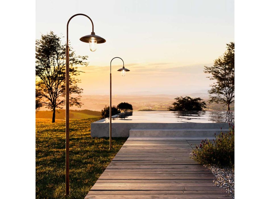 Lampa de exterior cu rama din alama Made in Italy - Melc Viadurini