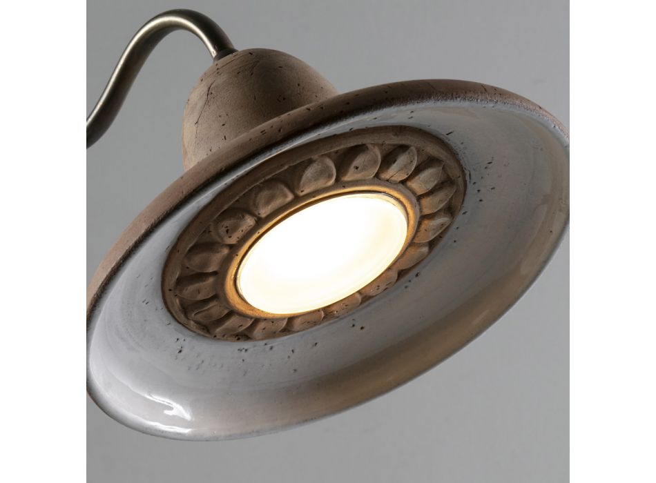 Lampă de exterior în aluminiu și Galestro Made in Italy - Toscot Spoleto Viadurini