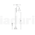 Lampă de exterior în stil vintage din aluminiu Made in Italy - Cassandra Viadurini