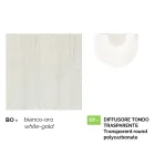 Lampa de gradina alb din aluminiu cu 1 lumina produsa in Italia, Anusca Viadurini