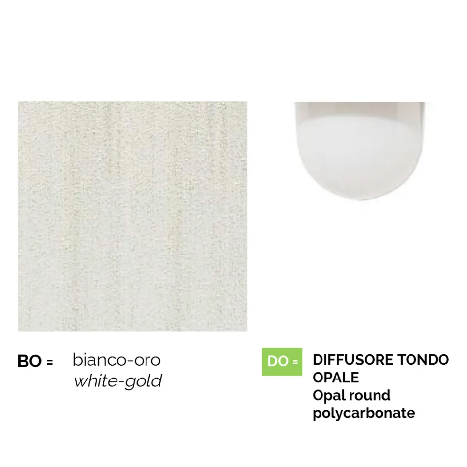 Lampa de gradina alb din aluminiu cu 1 lumina produsa in Italia, Anusca Viadurini