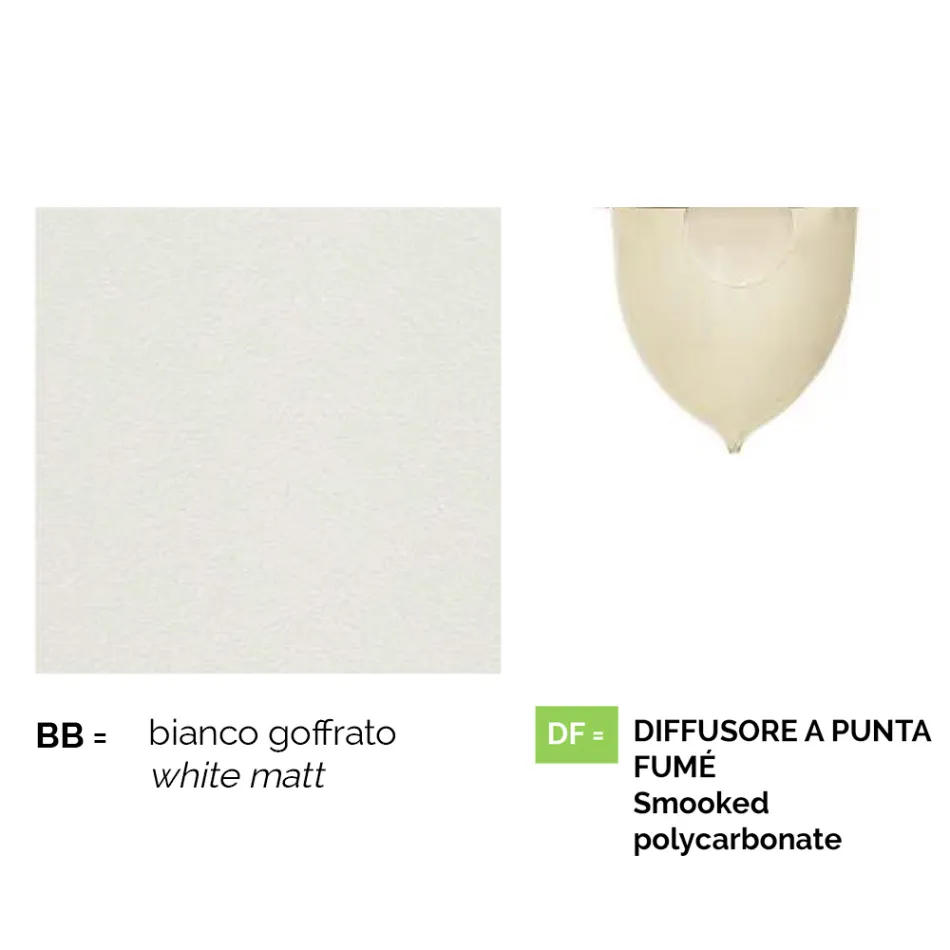 Lampa de gradina alb din aluminiu cu 1 lumina produsa in Italia, Anusca Viadurini