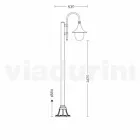 Lampa de gradina din aluminiu turnat in Italia, Anusca Viadurini