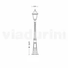 Lampa de gradina din aluminiu turnat in Italia, Aquilina Viadurini