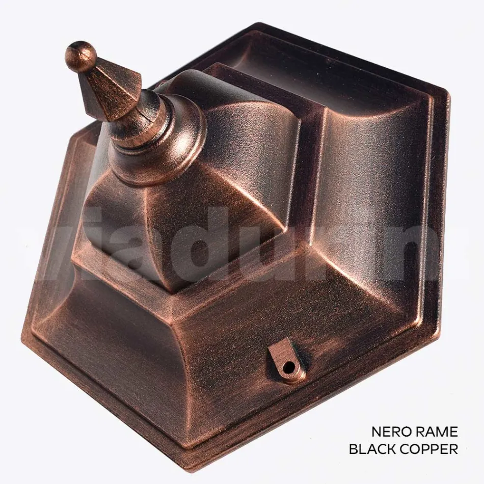 Lampa de gradina din sticla sablata si 5 finisaje aluminiu - Pinako Viadurini