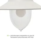 Lampa de Gradina Vintage 2 Lumini din Aluminiu Made in Italy - Cassandra Viadurini