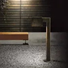 Lampadar exterior în metal antic maro 2 înălțimi - Saint Tropez de Il Fanale Viadurini