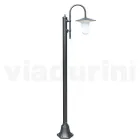 Lampa de exterior in stil vintage din aluminiu antracit Made in Italy - Belen Viadurini