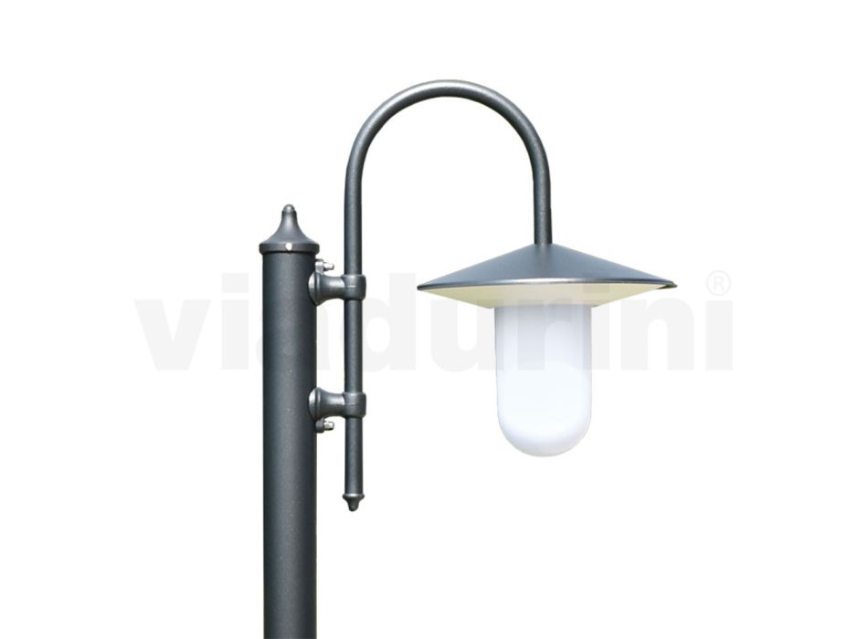 Lampa de exterior in stil vintage din aluminiu antracit Made in Italy - Belen Viadurini