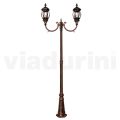 Lampa de gradina 2 Lumini in Aluminiu Stil Vintage Made in Italia - Leona