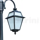 Lampa de gradina cu 2 lumini din aluminiu si sticla Made in Italy - Vivian Viadurini
