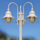 Lampa de gradina cu 3 lumini din aluminiu Made in Italy - Cassandra Viadurini