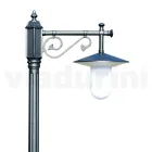 Lampa de gradina in stil vintage din aluminiu gri Made in Italy - Belen Viadurini