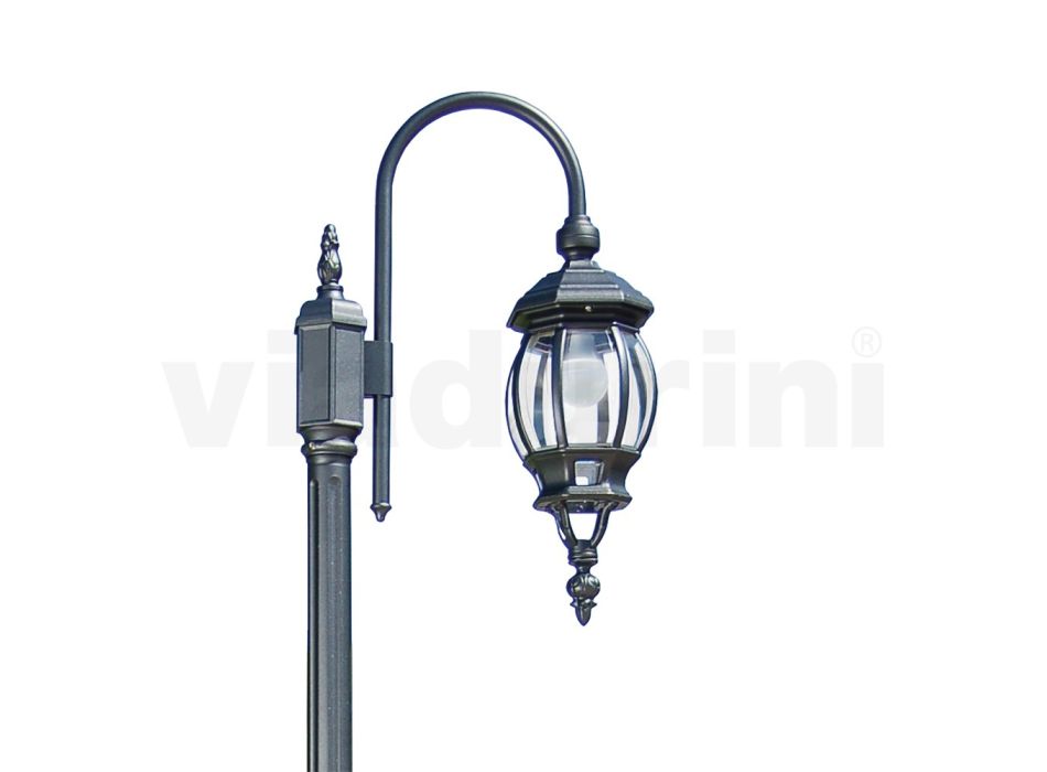 Lampă de grădină vintage din aluminiu antracit Made in Italy - Empire Viadurini