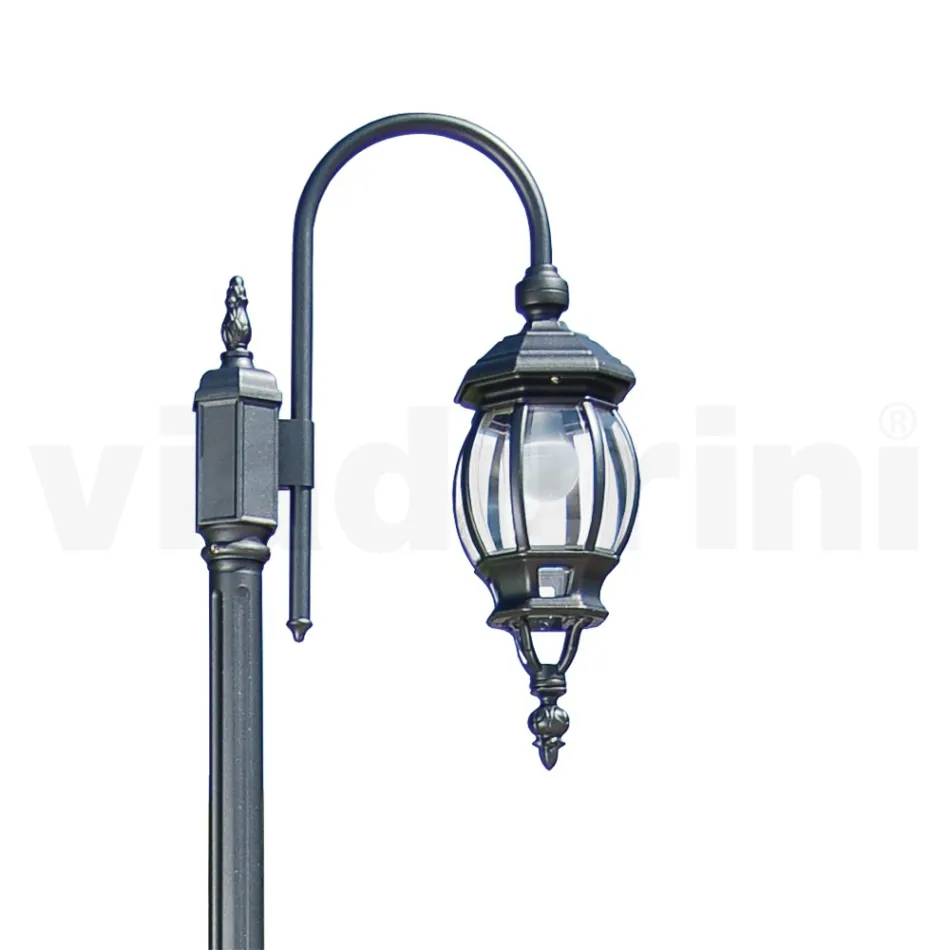 Lampă de grădină vintage din aluminiu antracit Made in Italy - Empire Viadurini