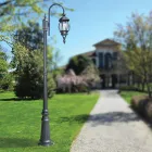 Lampă de grădină vintage din aluminiu antracit Made in Italy - Empire Viadurini