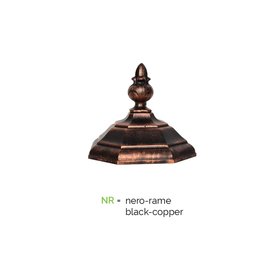 Lampă în stil vintage din aluminiu turnat fabricat în Italia - Leona Viadurini