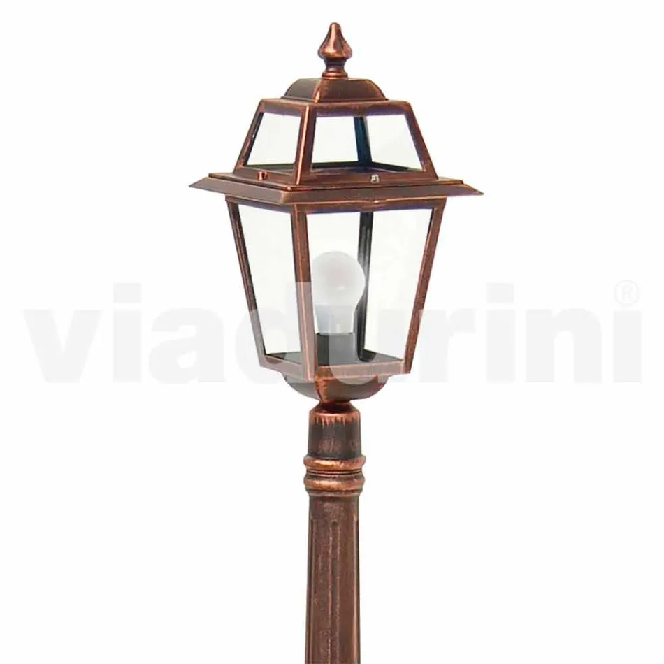 Stâlp de lampă exterior din aluminiu turnat în Italia, Kristel Viadurini