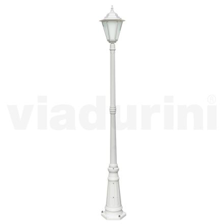 Lampă de exterior vintage din aluminiu alb Made in Italy - Terella Viadurini