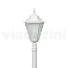 Lampă de exterior vintage din aluminiu alb Made in Italy - Terella Viadurini