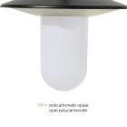 Lampa stradala in stil vintage cu 3 lumini din aluminiu gri Made in Italy - Belen Viadurini