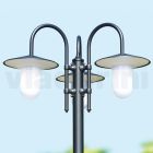Lampa stradala in stil vintage cu 3 lumini din aluminiu Made in Italy - Belen Viadurini