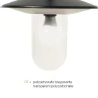 Lampa stradala in stil vintage cu 3 lumini din aluminiu Made in Italy - Belen Viadurini