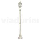 Lampa stradala in stil vintage din aluminiu alb Made in Italy - Dodo Viadurini