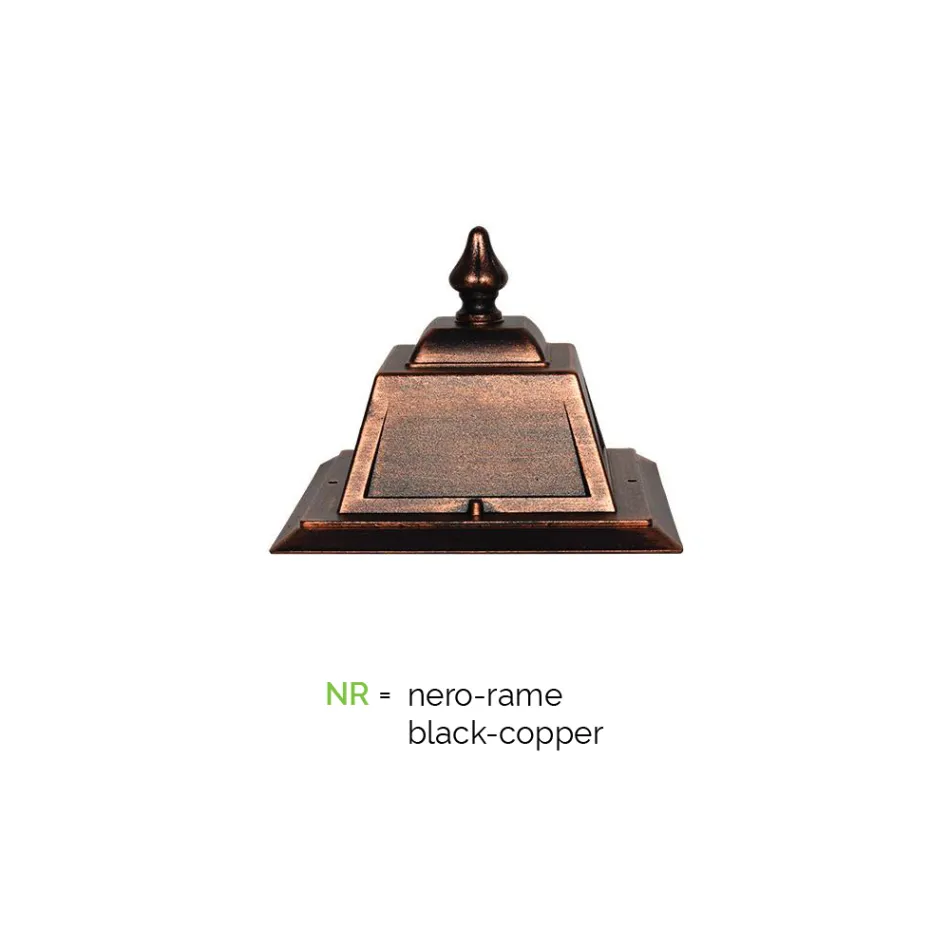 Lampă vintage cu 2 lumini din aluminiu și sticlă Made in Italy - Doroty Viadurini