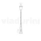 Lampă de exterior vintage din aluminiu Made in Italy - Bonaria Viadurini
