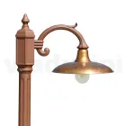 Lampă vintage din aluminiu cu difuzor din alamă Made in Italy - Adela Viadurini