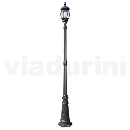 Lampa de exterior vintage din aluminiu antracit Made in Italy - Empire Viadurini