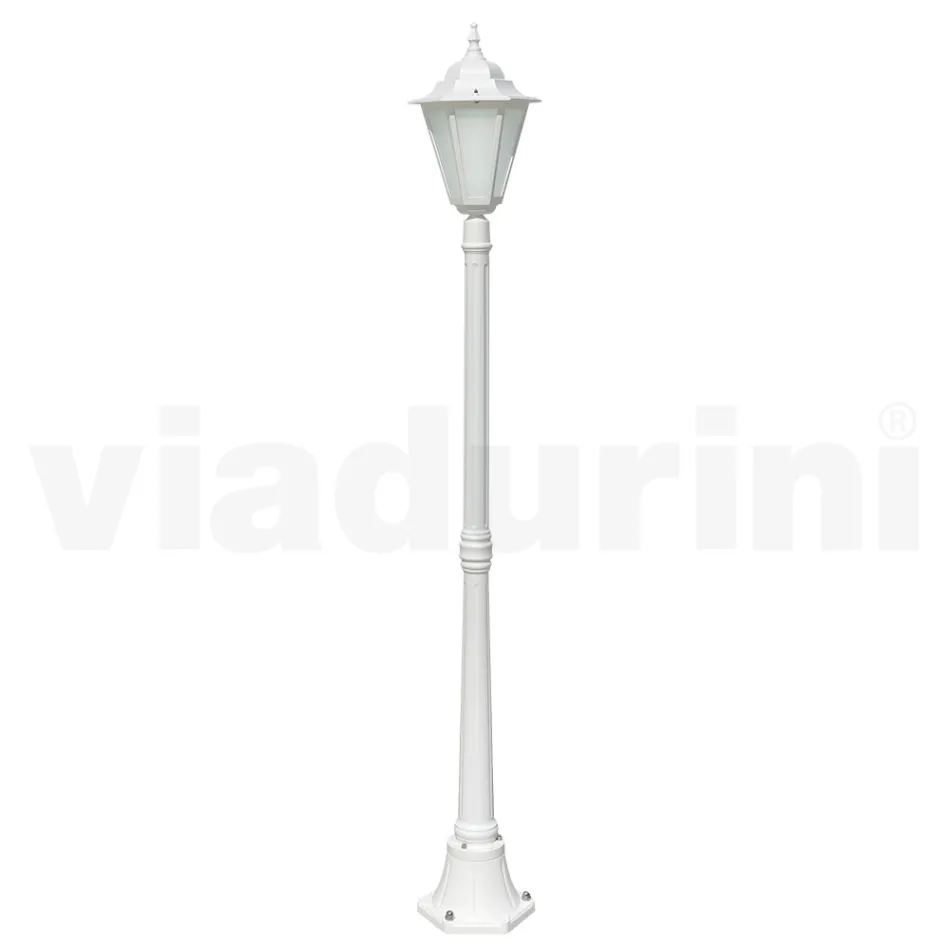 Lampă de exterior vintage din aluminiu alb Made in Italy - Terella Viadurini