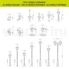 Lanternă de perete de grădină din aluminiu turnat sub presiune, fabricată în Italia - Pinako Viadurini