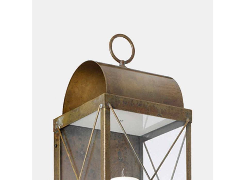 Lanternă de perete cu lumânare de design clasic din alamă - Lanternă de Il Fanale Viadurini