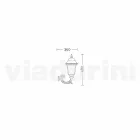 Wall lanterna din aluminiu din Italia, Aquilina Viadurini