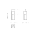 Lanternă de exterior cu structură din aluminiu negru Made in Italy - Eve Viadurini