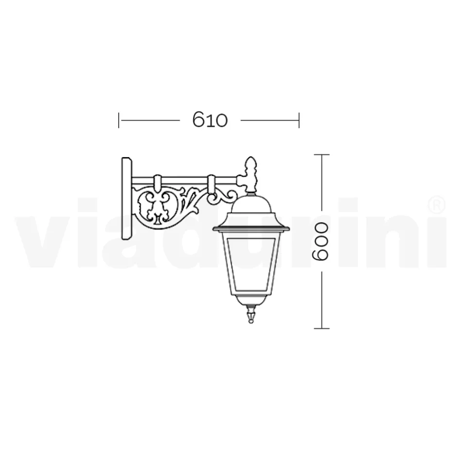 Lanternă de exterior din sticlă și aluminiu în 5 finisaje diferite - Alchimist Viadurini