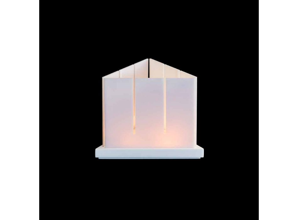 Design triunghiular Living Corian White Lantern - Sisifo Viadurini