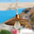 Lanterna de exterior vintage din aluminiu si alama Made in Italy - Adela Viadurini